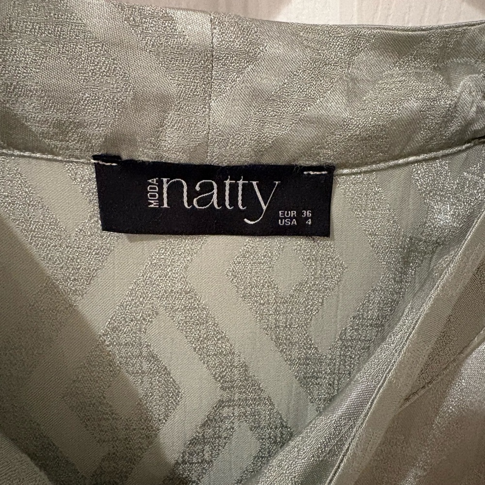 Moda Soft Green Textured Robe - Picture 4 of 5